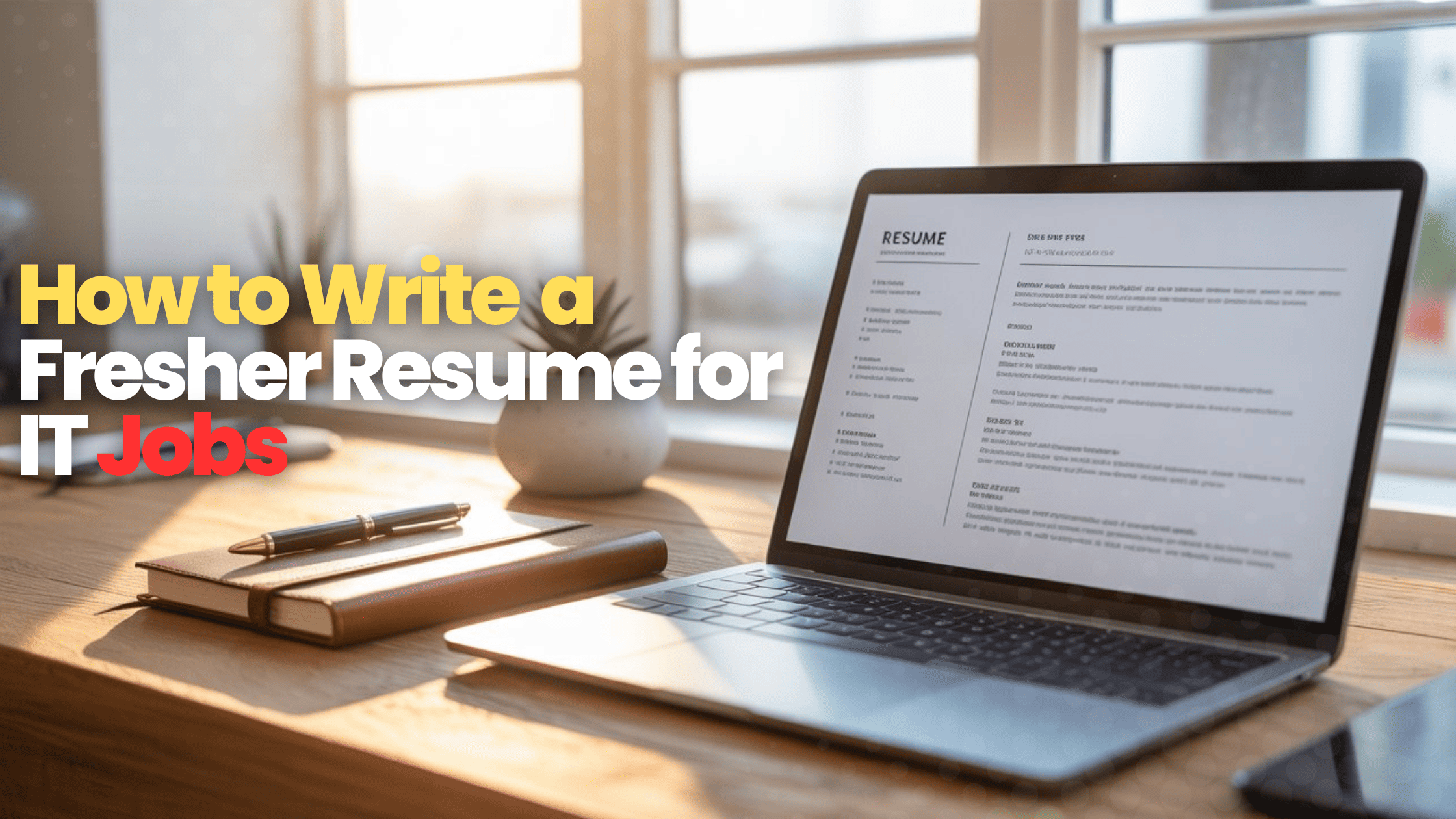 How to Write a Fresher Resume for IT Jobs